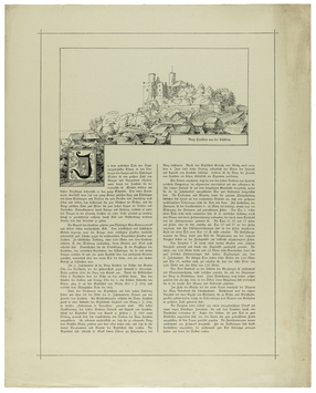Vorschaubild Burg Hanstein, Textblatt Seite 1